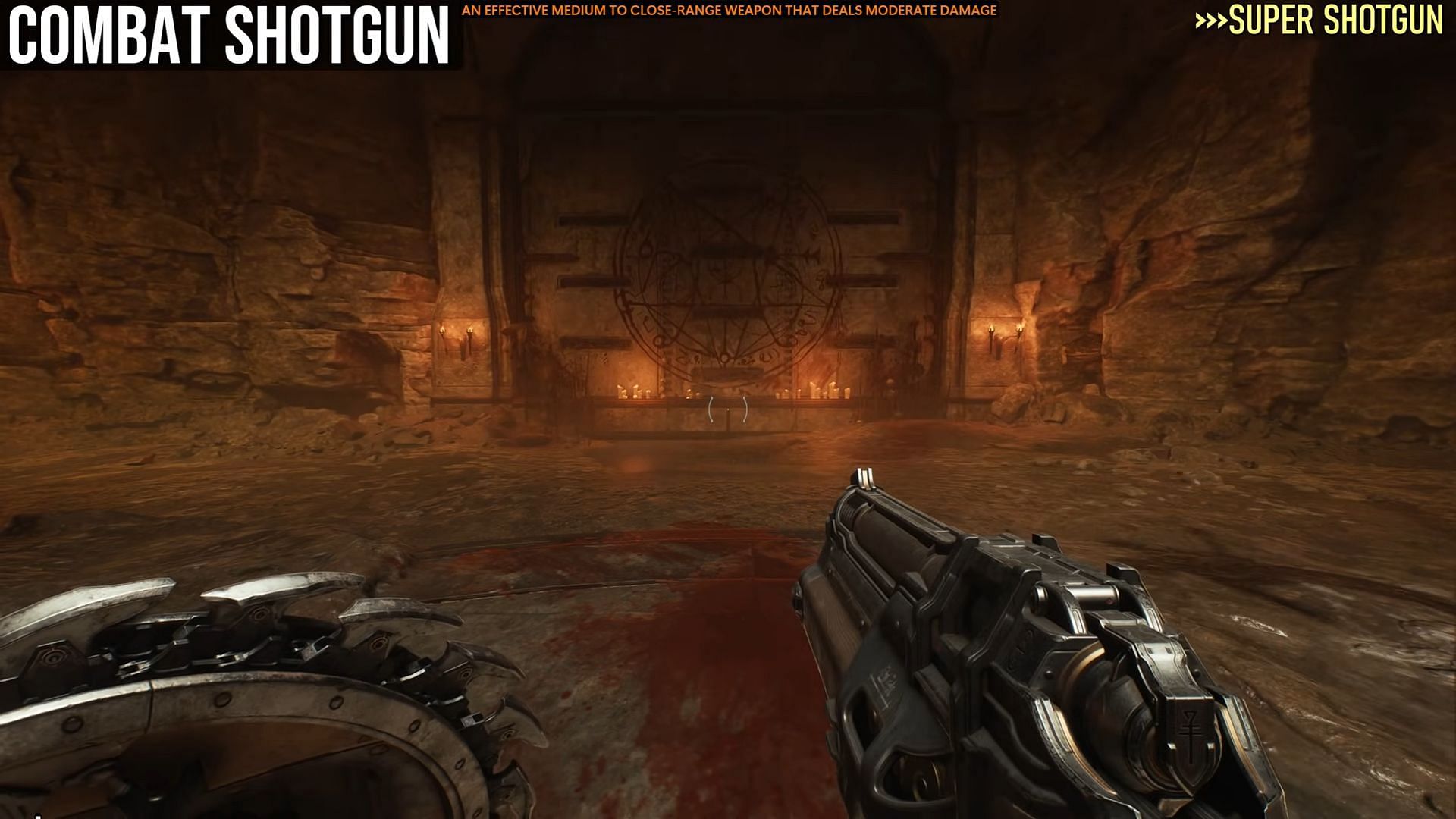 The Combat Shotgun (Image via Bethesda Softworks || YouTube/@Weapons From Games)